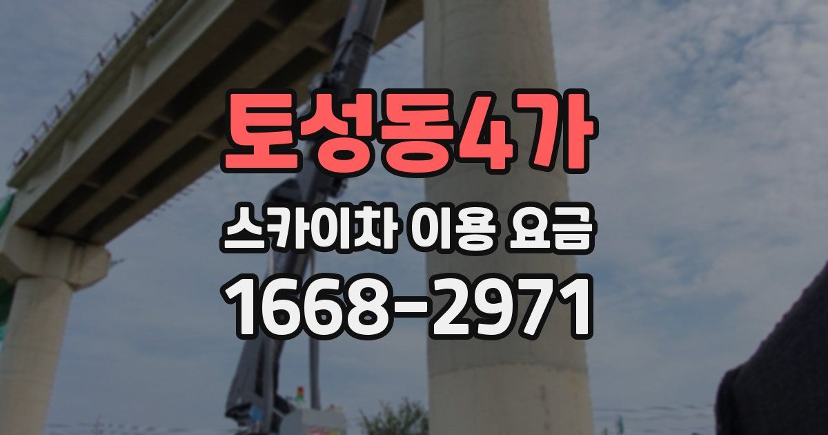 토성동4가 스카이차 이용 요금