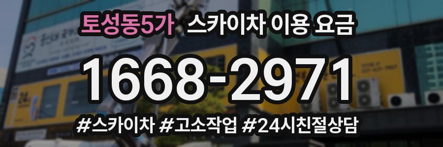 토성동5가 스카이차 이용 요금