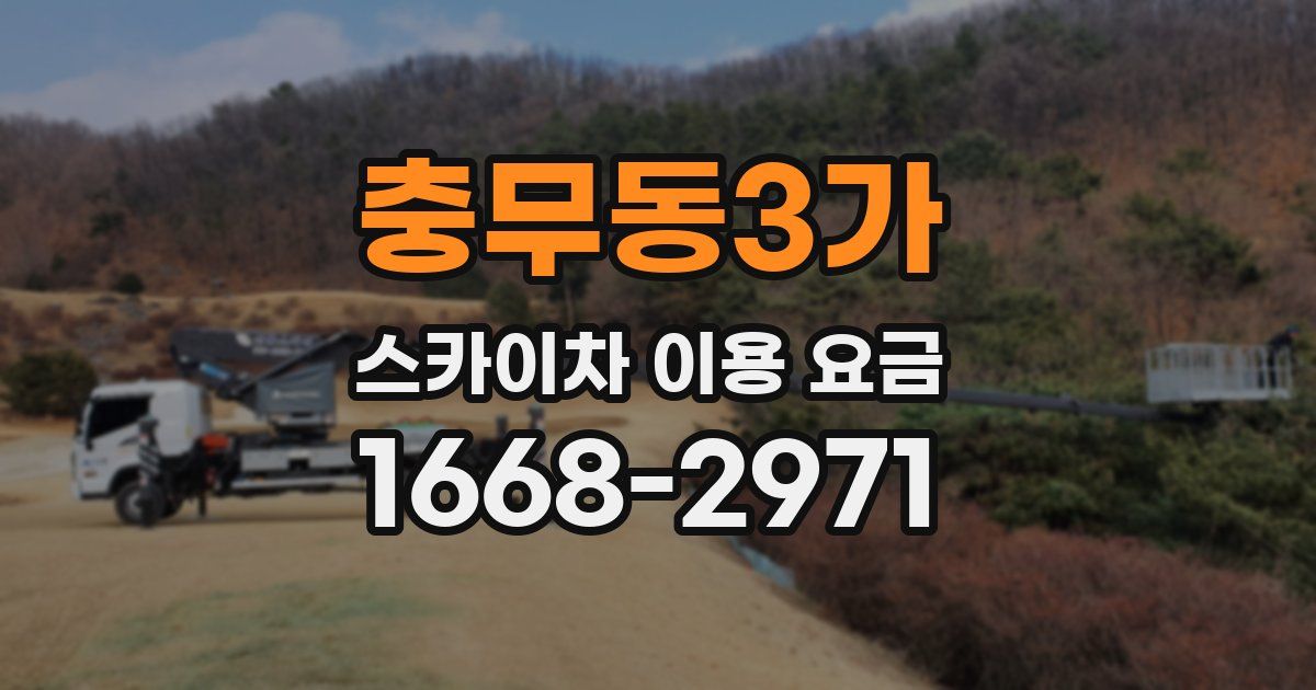 충무동3가 스카이차 이용 요금