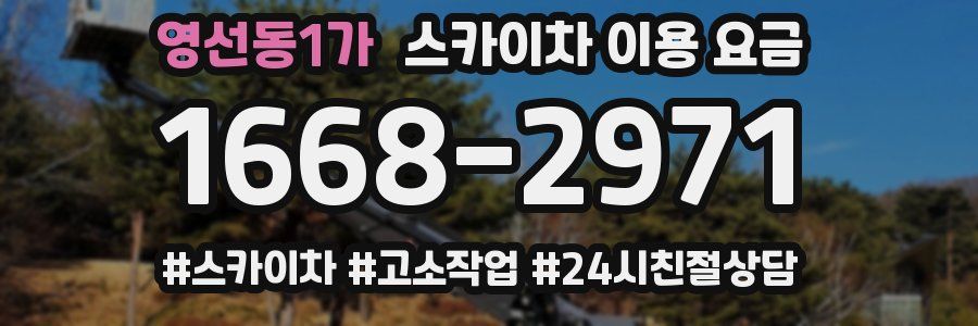 영선동1가 스카이차 이용 요금