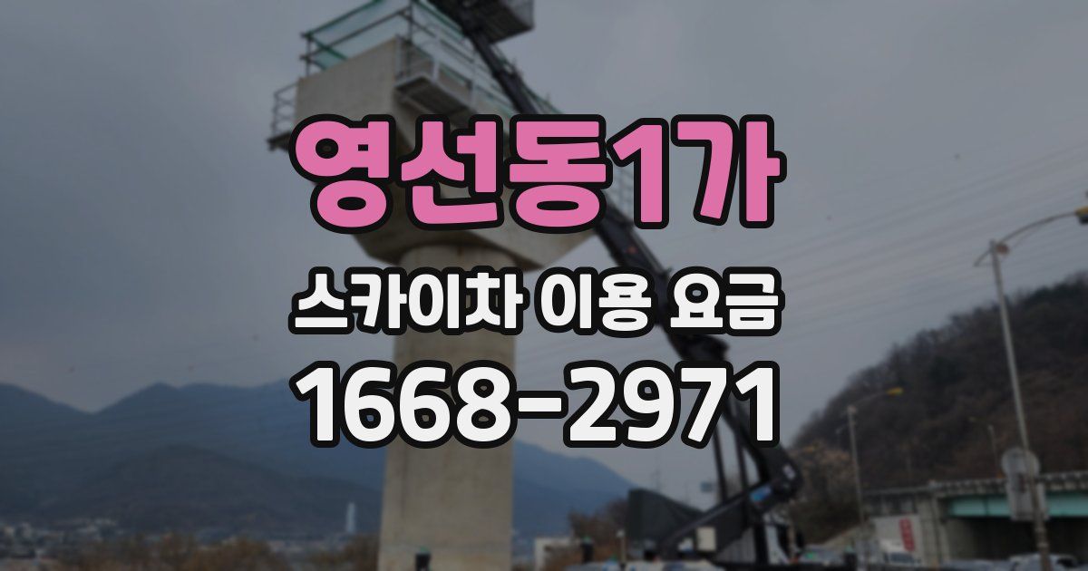 영선동1가 스카이차 이용 요금