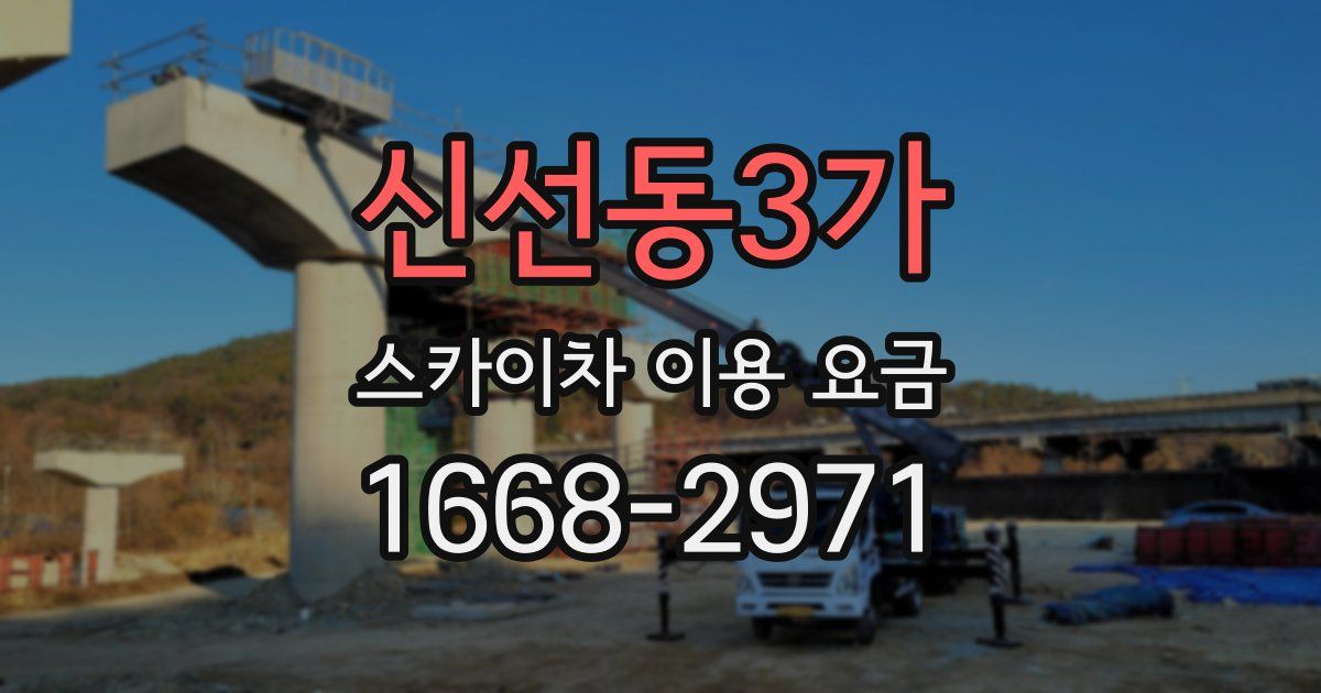 신선동3가 스카이차 이용 요금