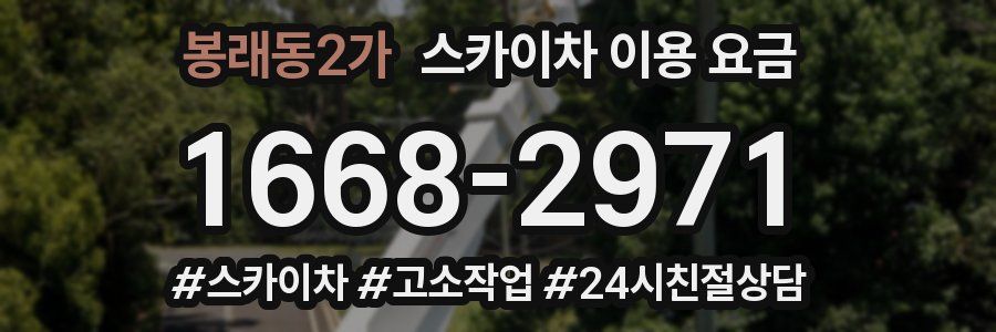 봉래동2가 스카이차 이용 요금