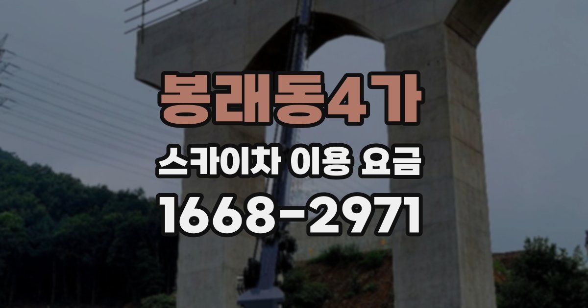봉래동4가 스카이차 이용 요금