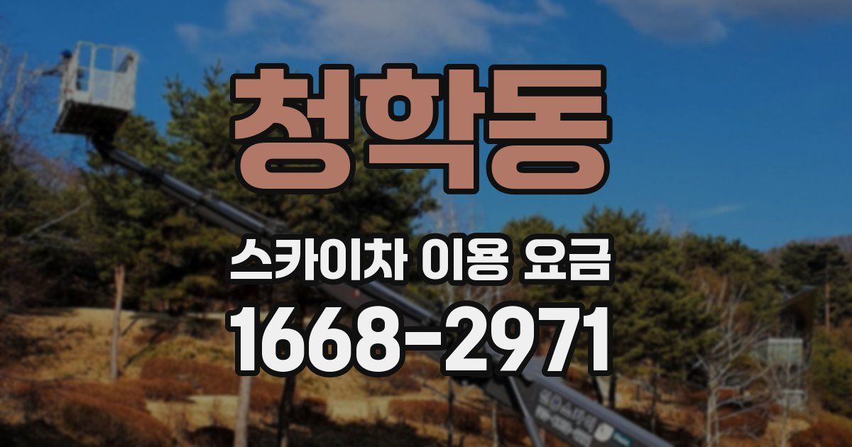 청학동 스카이차 이용 요금