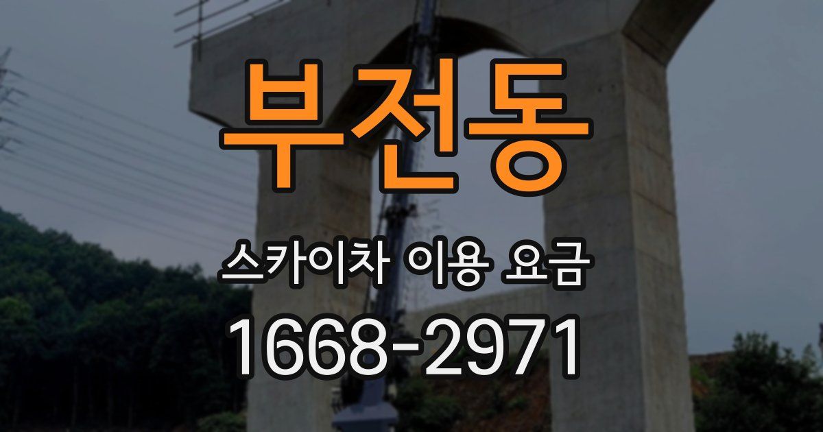 부전동 스카이차 이용 요금