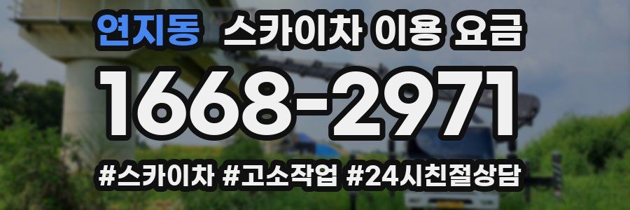 연지동 스카이차 이용 요금