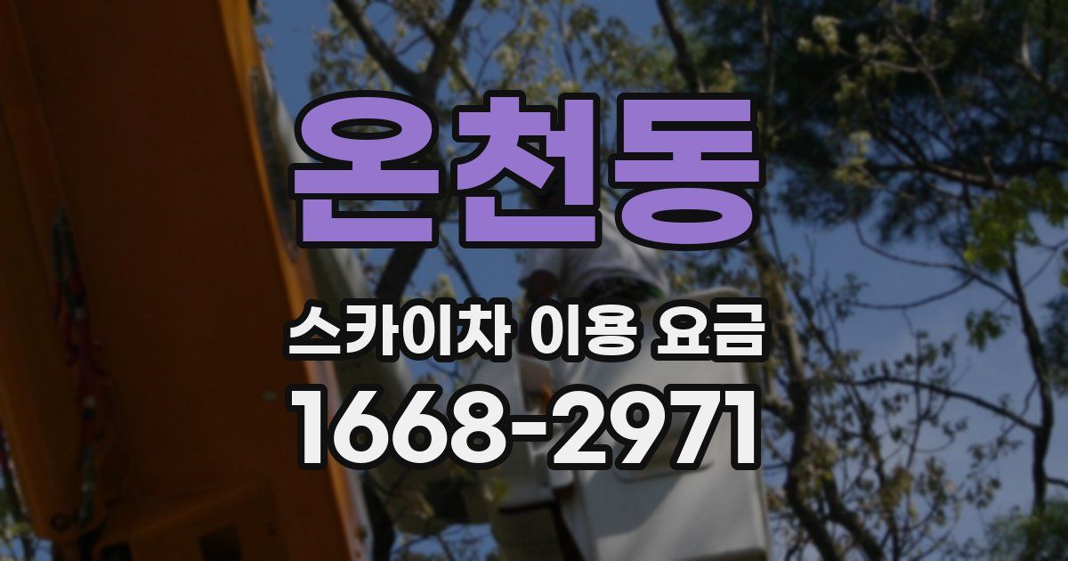 온천동 스카이차 이용 요금