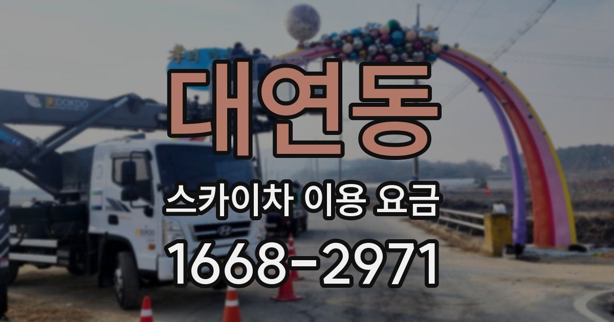 대연동 스카이차 이용 요금
