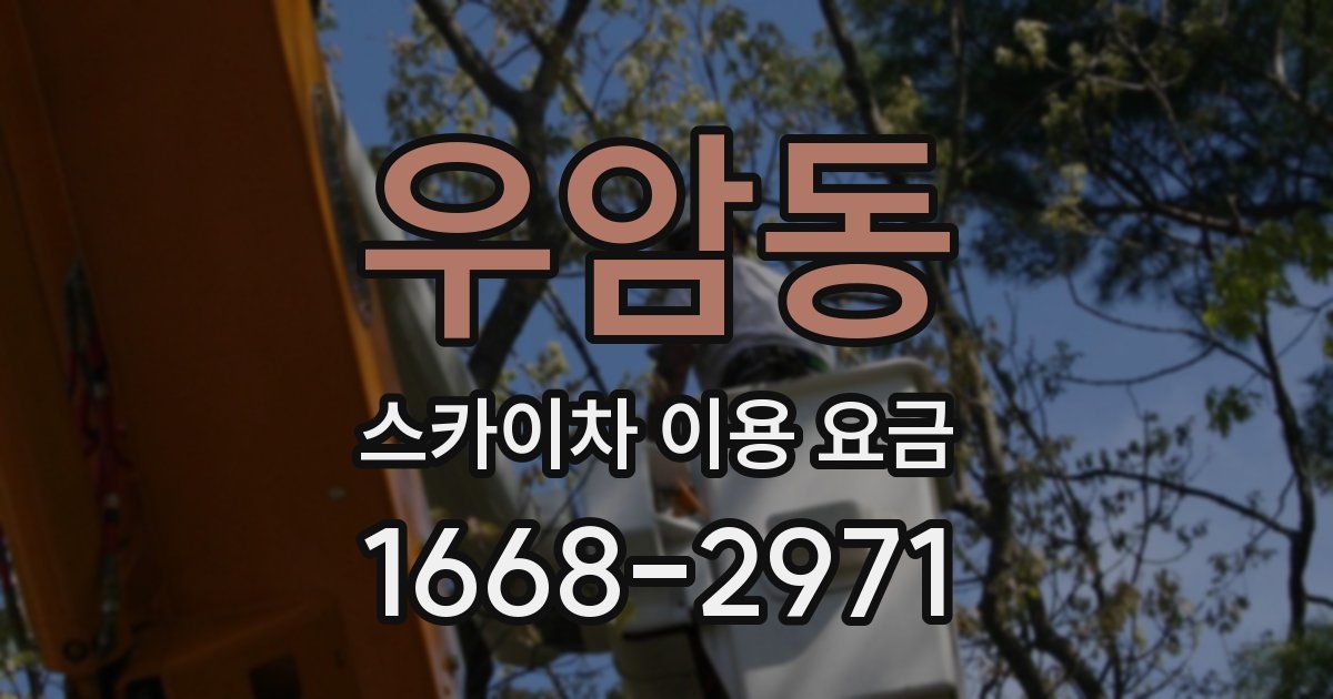 우암동 스카이차 이용 요금