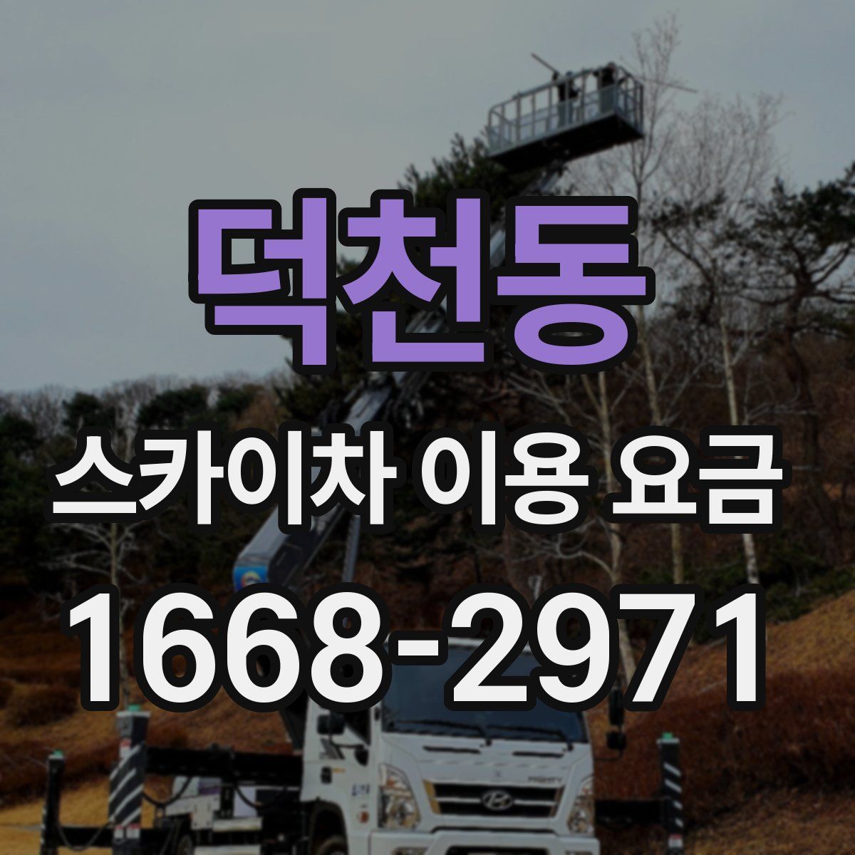 덕천동 스카이차 이용 요금