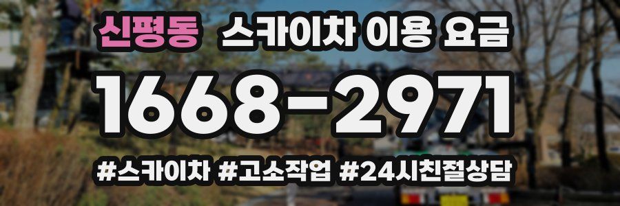 신평동 스카이차 이용 요금