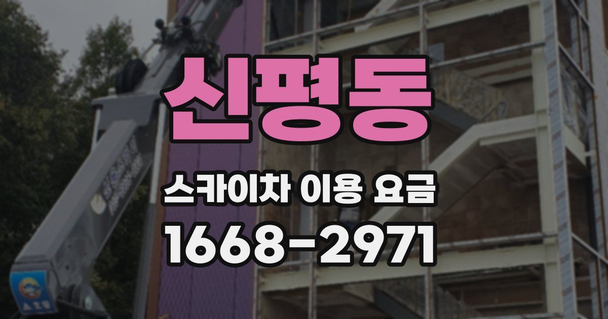 신평동 스카이차 이용 요금