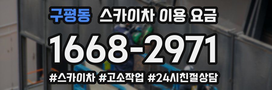 구평동 스카이차 이용 요금