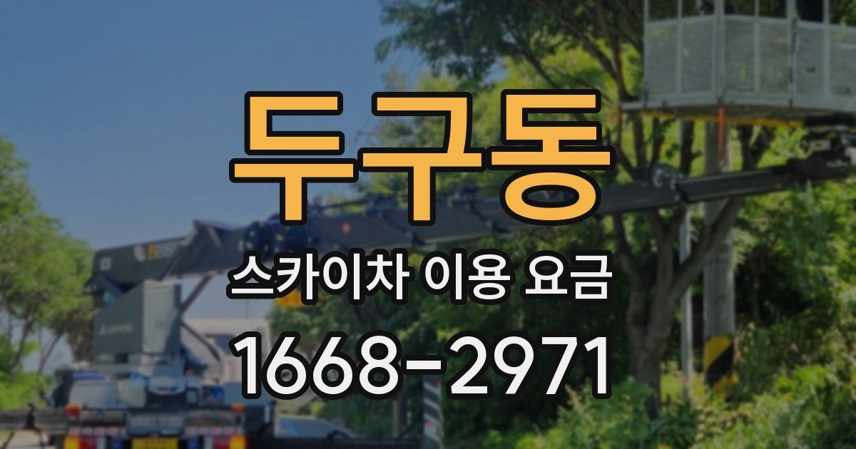 두구동 스카이차 이용 요금