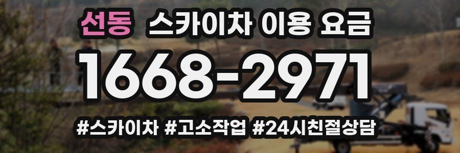 선동 스카이차 이용 요금