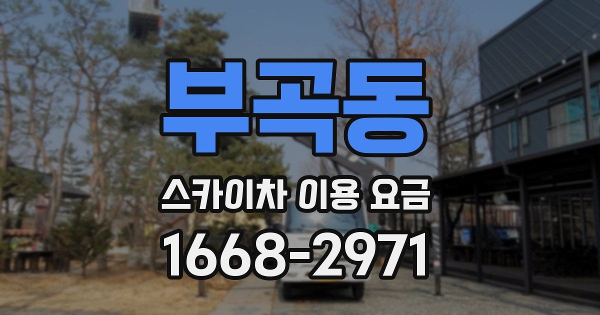 부곡동 스카이차 이용 요금