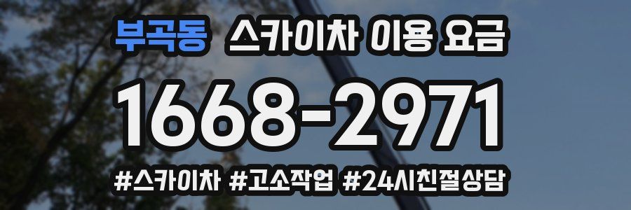 부곡동 스카이차 이용 요금