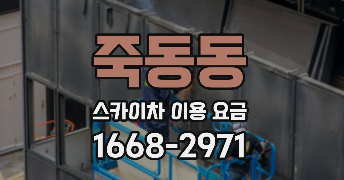 죽동동 스카이차 이용 요금