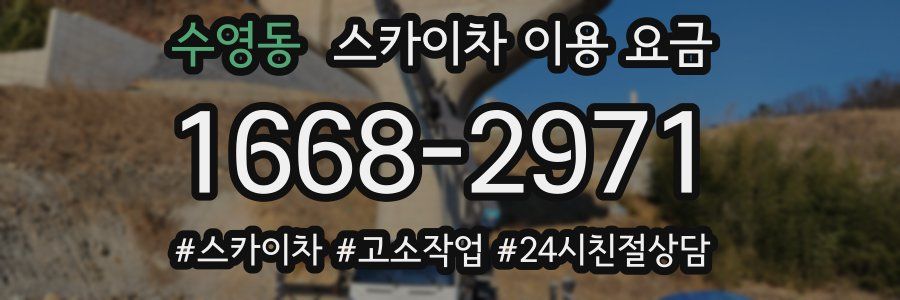 수영동 스카이차 이용 요금
