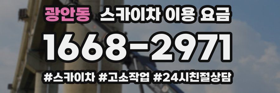 광안동 스카이차 이용 요금