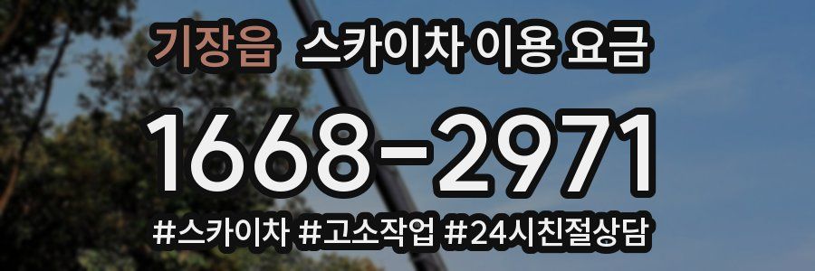 기장읍 스카이차 이용 요금