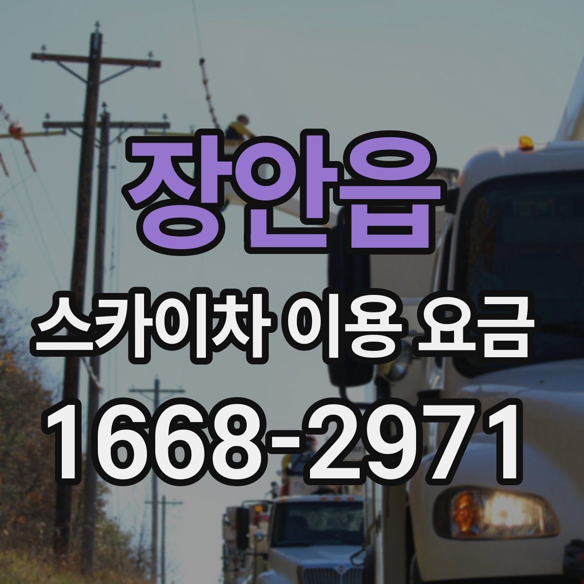 장안읍 스카이차 이용 요금