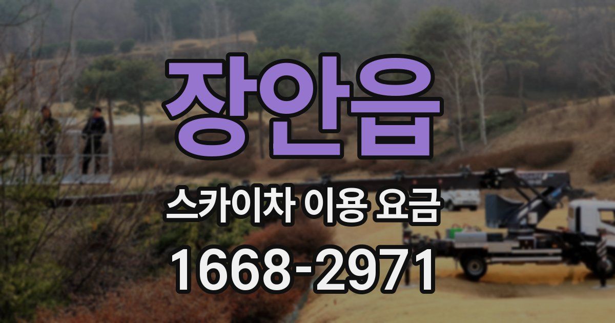 장안읍 스카이차 이용 요금