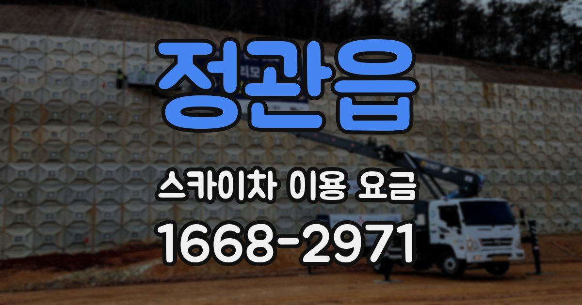 정관읍 스카이차 이용 요금