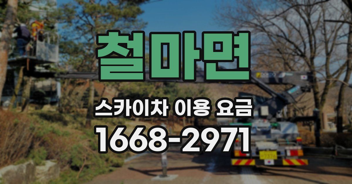 철마면 스카이차 이용 요금