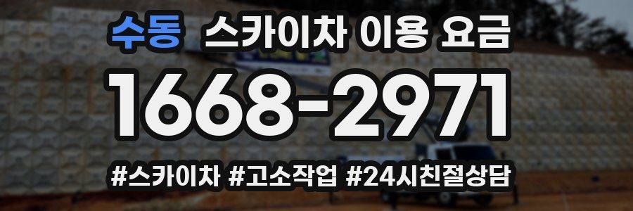 수동 스카이차 이용 요금