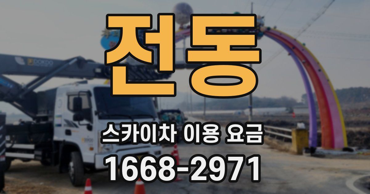 전동 스카이차 이용 요금
