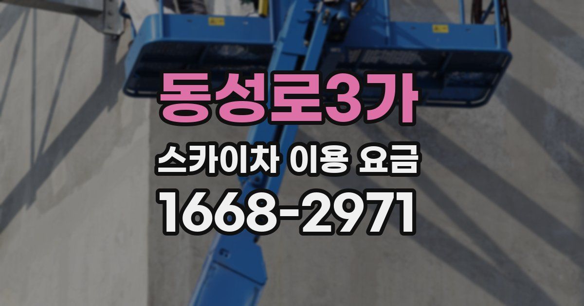 동성로3가 스카이차 이용 요금