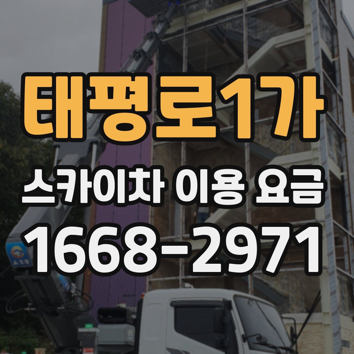 태평로1가 스카이차 이용 요금