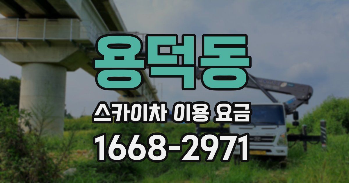 용덕동 스카이차 이용 요금