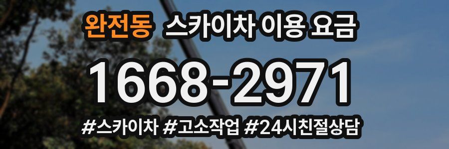 완전동 스카이차 이용 요금