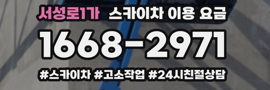 서성로1가 스카이차 이용 요금