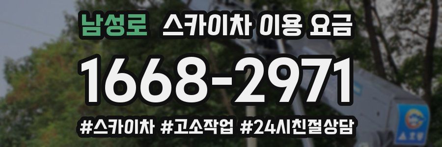남성로 스카이차 이용 요금