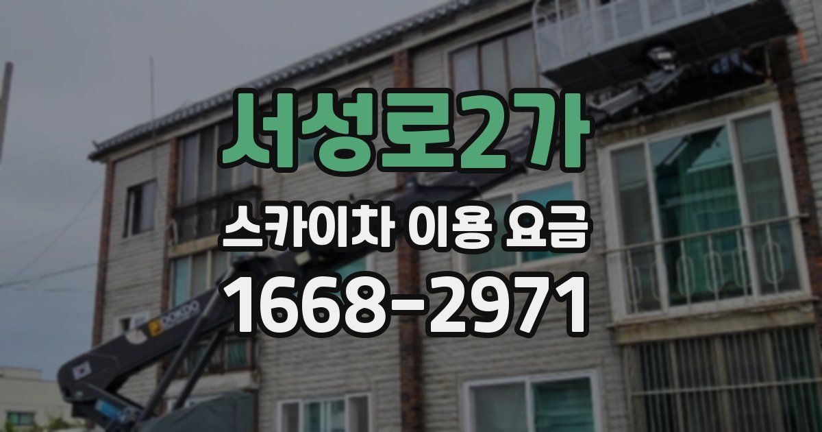 서성로2가 스카이차 이용 요금