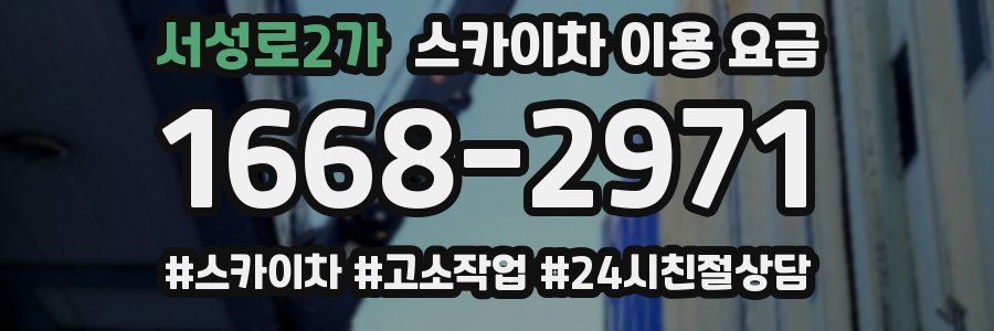 서성로2가 스카이차 이용 요금
