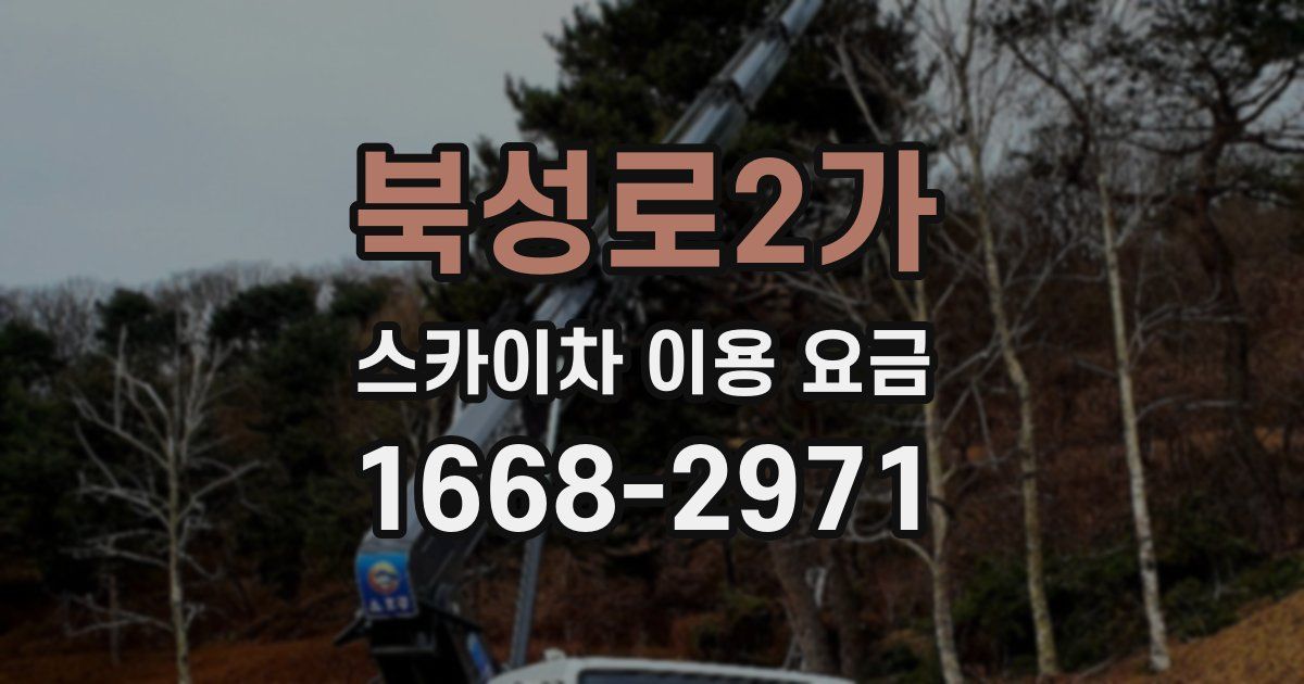북성로2가 스카이차 이용 요금