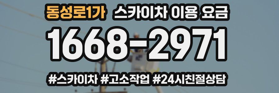 동성로1가 스카이차 이용 요금