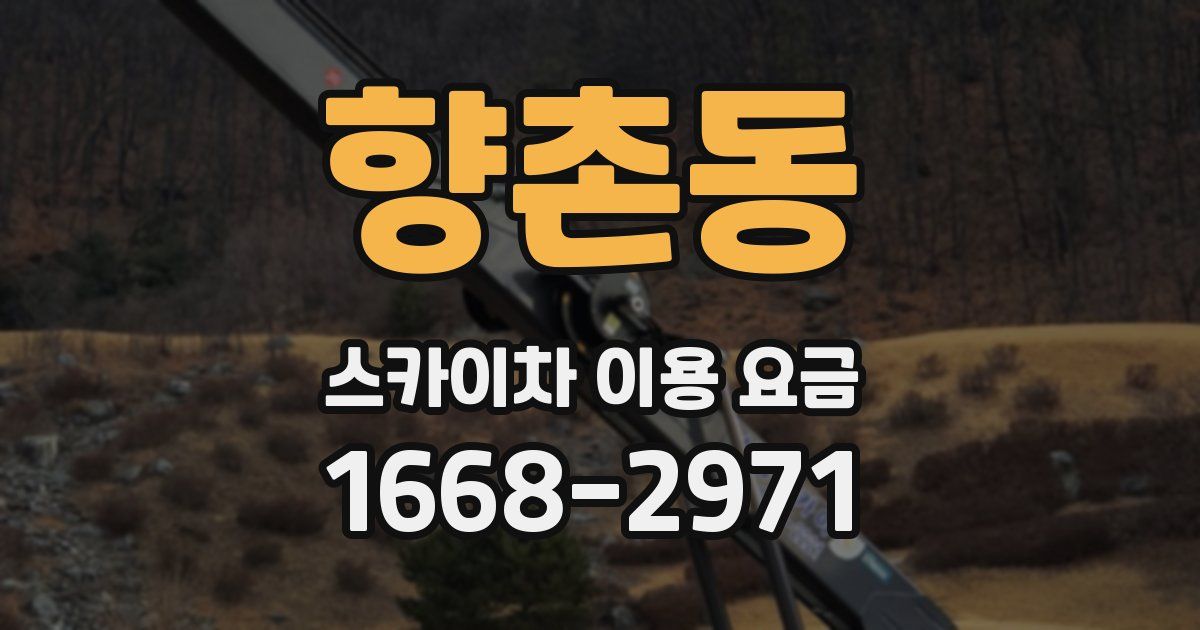 향촌동 스카이차 이용 요금