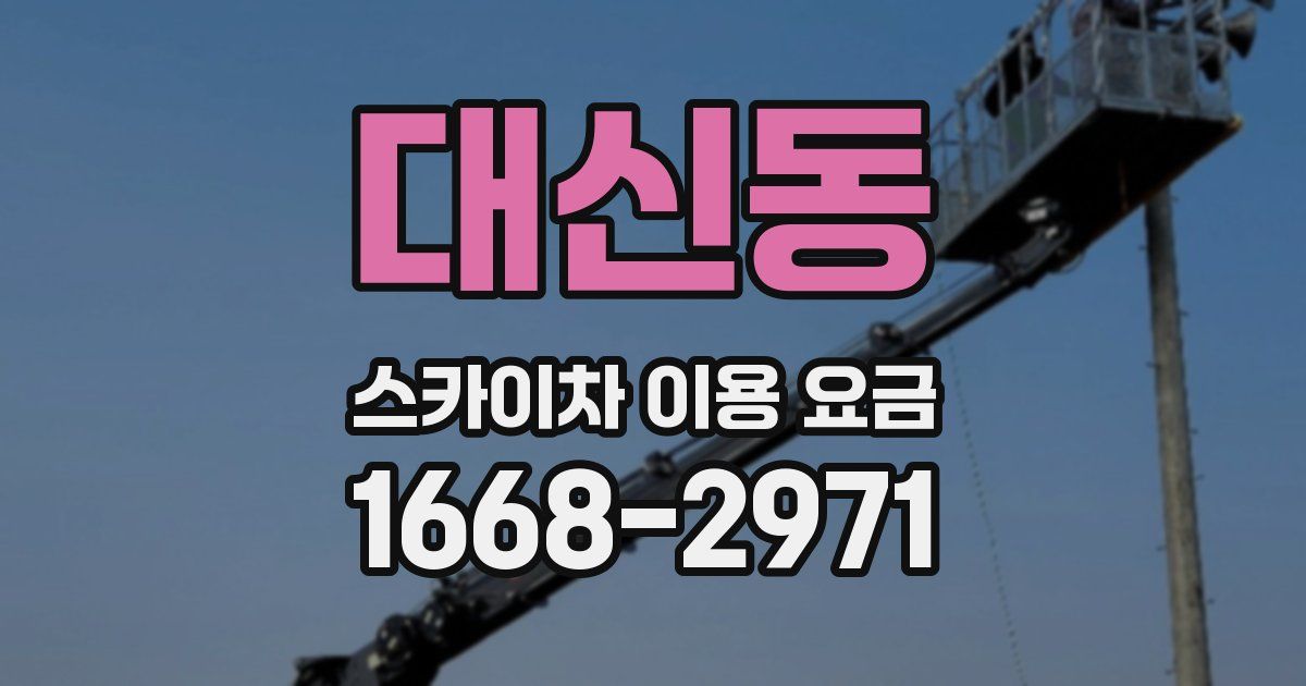 대신동 스카이차 이용 요금