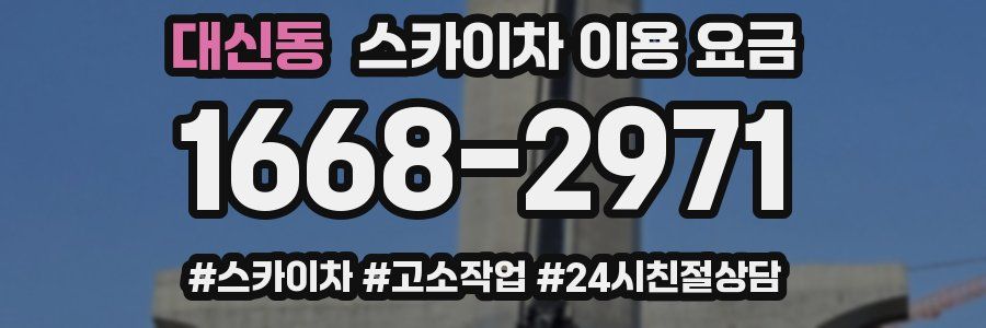 대신동 스카이차 이용 요금