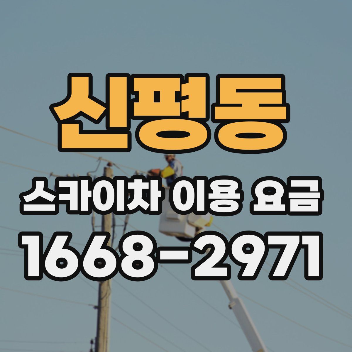 신평동 스카이차 이용 요금