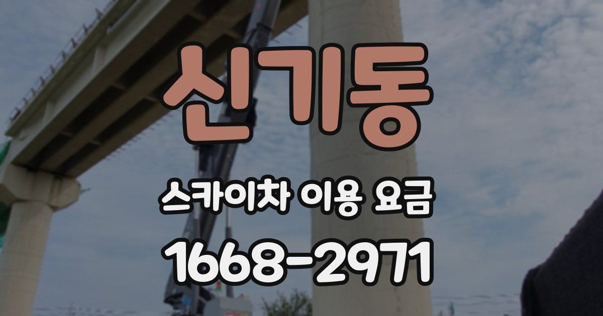 신기동 스카이차 이용 요금