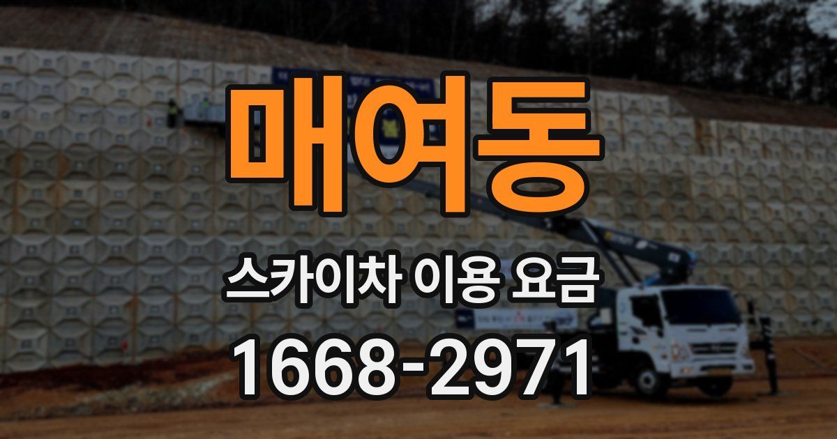매여동 스카이차 이용 요금