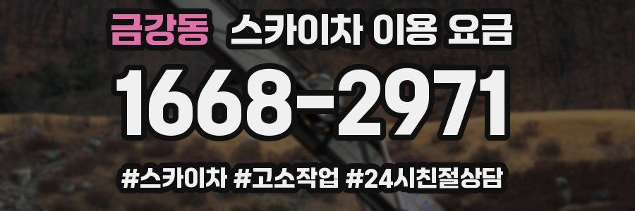 금강동 스카이차 이용 요금