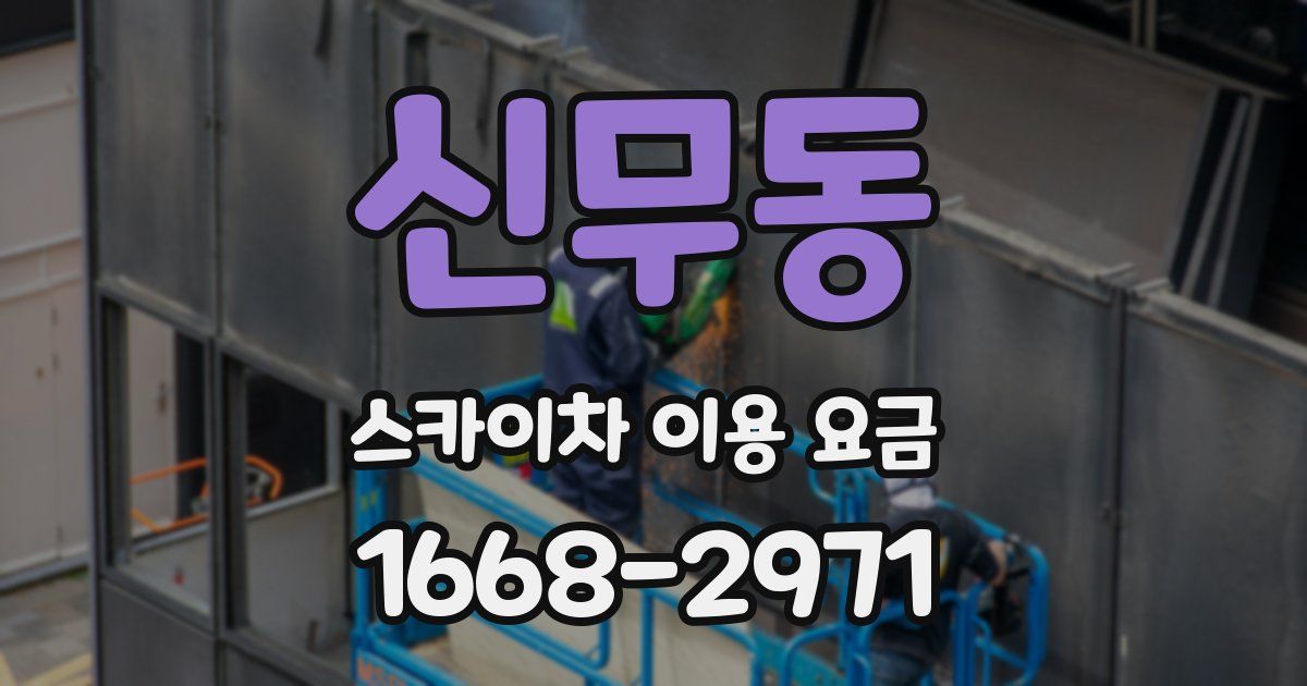 신무동 스카이차 이용 요금